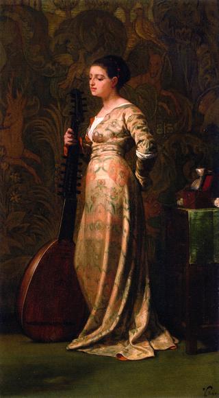 Girl with a Lute