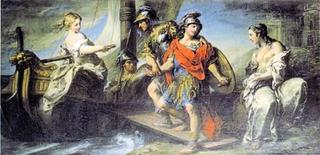 Jerusalem Delivered - Rinaldo Leaving Armida