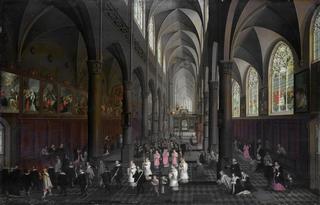 Interior of the Dominican Church in Antwerp