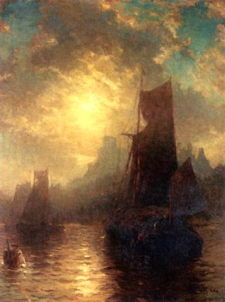 Sunset over the Harbor