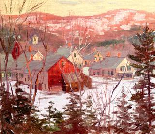 Study of Campton Village, New Hampshire