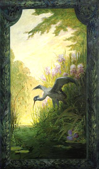 Heron et Grenouilles
