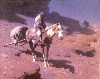 Sioux Family Escaping from Wounded Knee