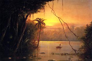 Jungle Scene, Sunset