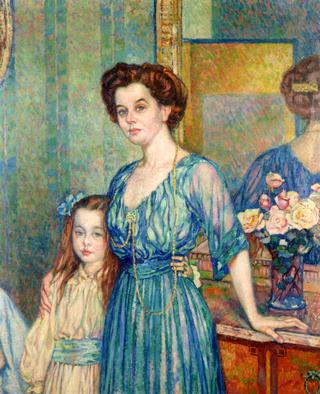 Madame Von Bodenhausen avec son enfant Luli