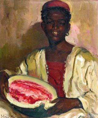 Portrait of a Young Moor with Melon