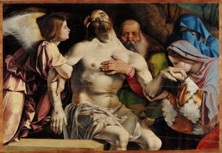 Pietà (detail from Recanati Altarpiece)