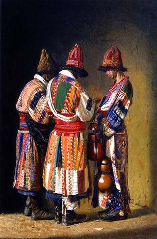 Dervishes in Festive Clothes, Tashkent, Uzbekistan