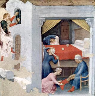 Saint Nicholas and Three Poor Maidens (Quaratesi Altarpiece)