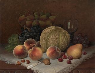 Still Life with Cantaloupe