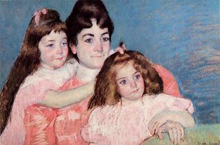 Portrait of Madame A. F. Aude and Her Two Daughters
