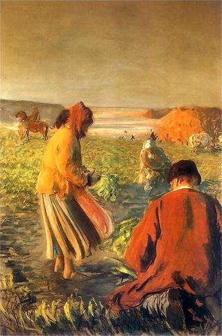 Digging beets