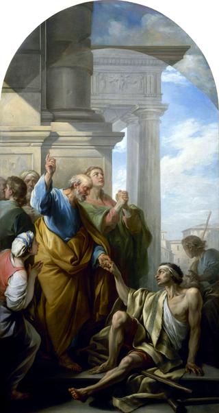 Saints Peter and John Healing the Lame Man