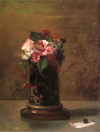 Flowers in a Japanese Vase