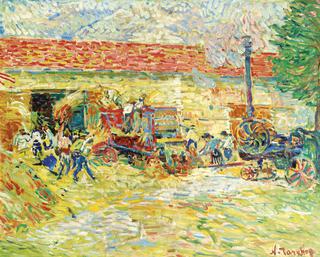 Threshing Wheat