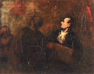 Two Figures in the Artist's Studio