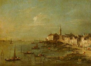 View of the Giudecca and the Church of Santa Marta, Venice