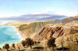 Mount Etna from Taormina, Sicily