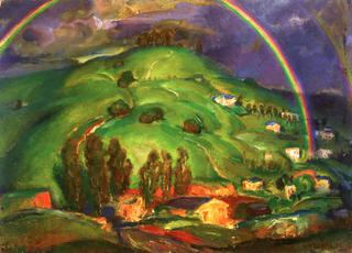 Rainbow and Green Hills