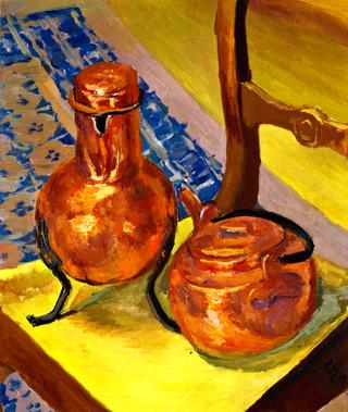 Still LIfe of Copper on a Chair