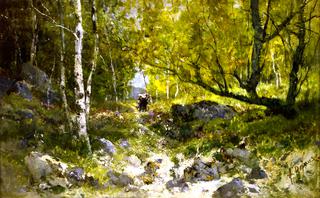 Walk in the Woods in Fontainebleau Forest