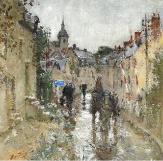 Village under the Rain