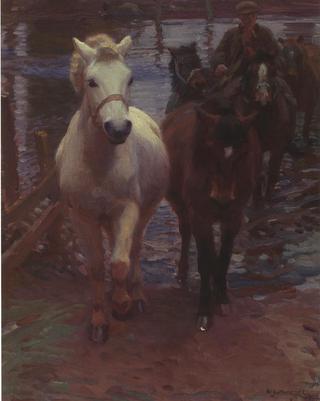 Crossing the Ford (detail)