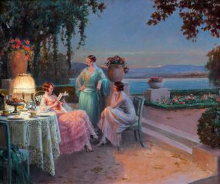 Reading on the Terrace