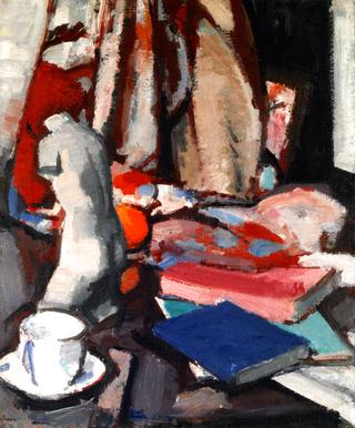Still Life with Statuette and Books