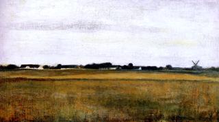 Landscape from Virum near Fredericksdal, summer