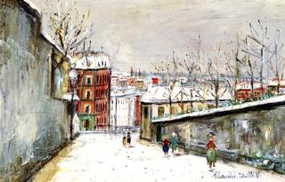 Rue du Mont-Cenis in the Snow