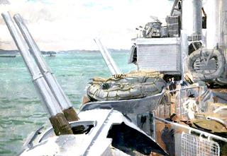 HMS 'Mauritius', The 4-Inch Guns