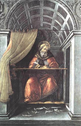 St Augustine in His Cell