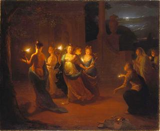 Five prudent and five fatuous virgins
