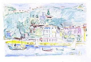 Sailboats outside Lerici