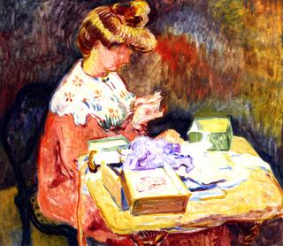 Madame Valtat Sewing