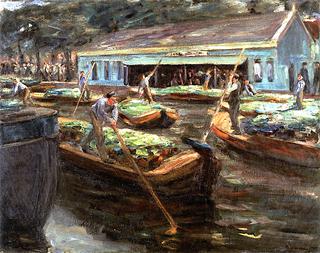 Vegetable Market in Delft
