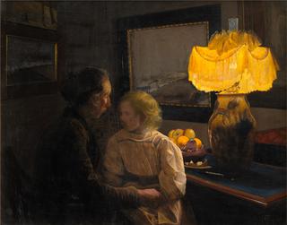 The Artist's Wife and Daughter