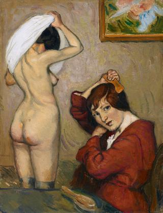 Femmes à leur toilette
