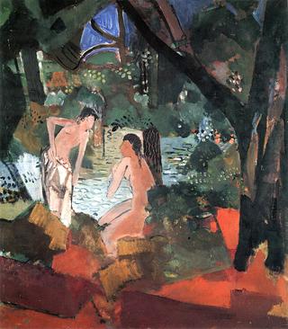 Two Women by a River