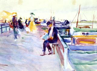Figures on a Pier