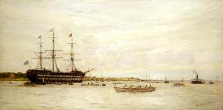 A Regatta off HMS ‘Worcester’
