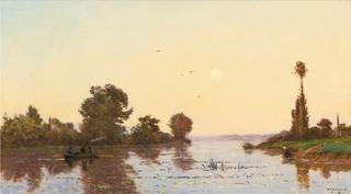 Sunset on a River