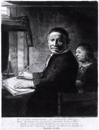 Portrait of Lieven Willemsz van Coppenol and His Grandson ("The Small Coppenol")