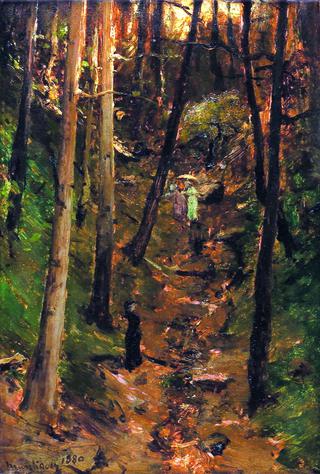 Forest Landscape with Female Figures