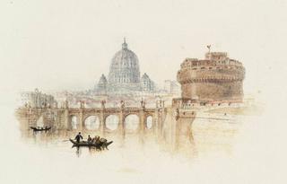 Rogers's 'Italy' - Castle of St Angelo, Rome