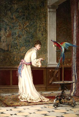 Lady with a Parrot