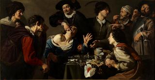El charlatán sacamuelas (A Troupe of Travelling Performers, Including a Toothdrawer)