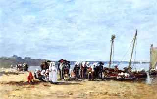 Fisherwomen of Kerhor Receiving a Blessing at Plougastel