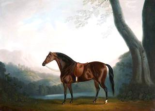 Hunter with a Church on the Hill